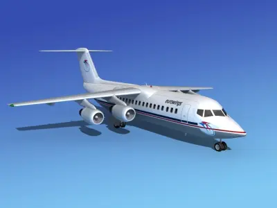 BAe 146-300 Eurowings 3D model