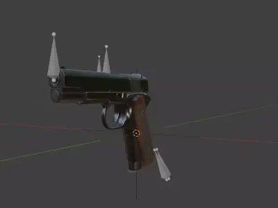 1911 Pistol - Textured and Rigged 3D model