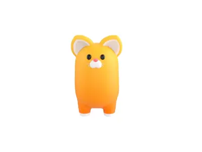 Cat Character 3D model