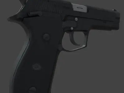 ROK Army Daewoo K5 Pistol Low-poly 3D model