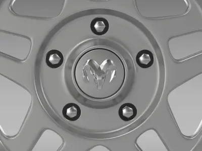 Mopar 2 Dodge Challenger rim 3D model