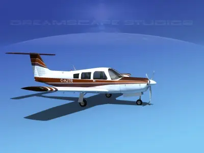 Piper PA-28R-201 Arrow III V03 3D model