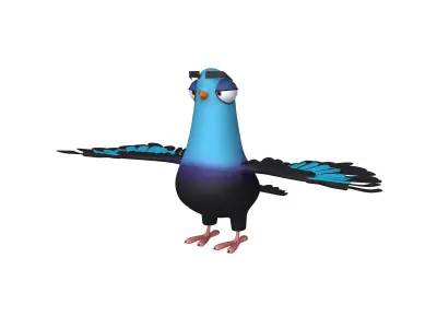 Pigeon cartoon 3D model