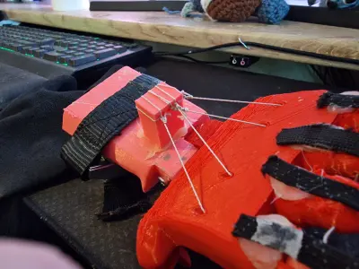 Wrist powered low cost prosthetic Free 3D print model