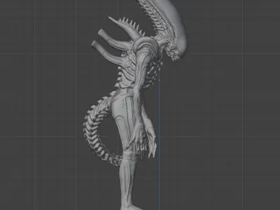 Xenomorph 3D Print Model Big Chap Inspired 1979 Alien 3D print model