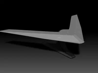 V Shape UFO 3D print model