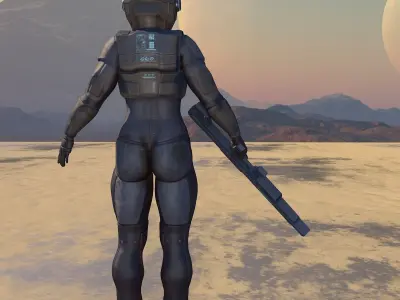 Space Soldier 3D model