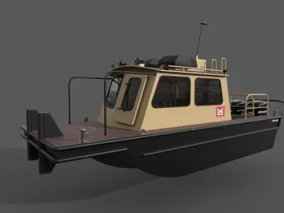 Sea Ark Little Giant  Low-poly 3D model