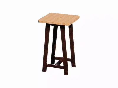 Tapered Leg Type Table 3D model
