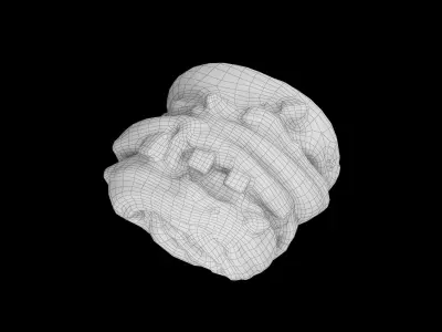 Chinesepastry Low-poly 3D model