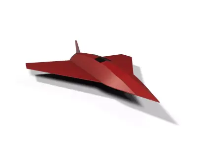hadid110 dalahu kamikaze drone lowpoly Low-poly 3D model