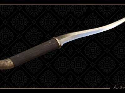 Nomad knife Low-poly 3D model