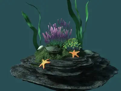 Coral 07-     3D model