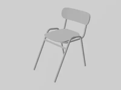 School chair Free 3D model purchase