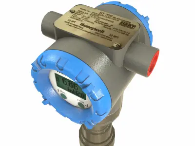 Honeywell Pressure Transmitter Low Poly Low-poly 3D model