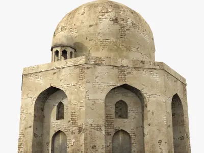 Arab x4 Low-poly 3D model