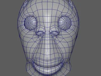 Next-Gen PBR Fat Head Fish TikTok Fish Funny Prank Mask Headset Low-poly 3D model