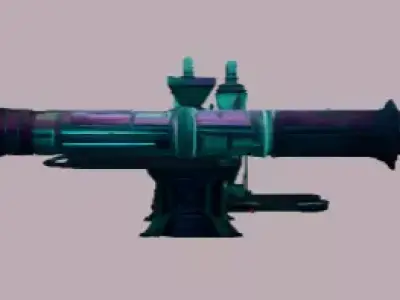 Sci-Fi Industrial Processing Plant Low-poly 3D model