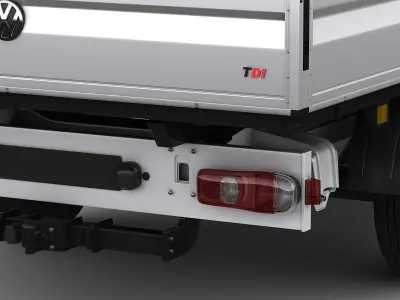 VW Crafter 2017 single cab pickup 3D model