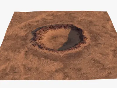 Impact Crater 3D model