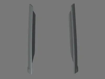 Car Door 02 Low-poly 3D model