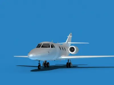 Dassault Falcon 10 V00 3D model