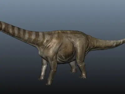 Apatosaurus dinosaur 3D model