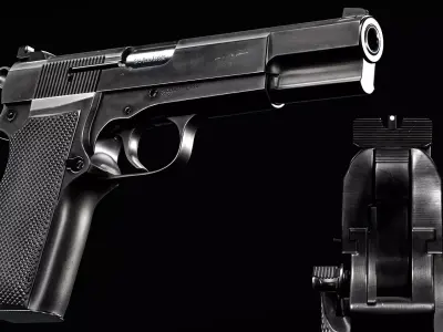 SA35 Handgun Low-poly 3D model