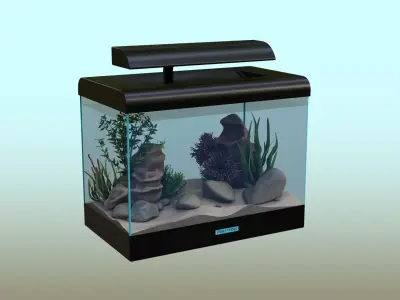 Fish Tank   Low-poly 3D model