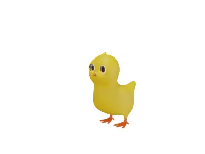 3D Chick Model 3D model