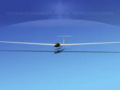 DG-400 17-Metre Motorglider V06 3D model