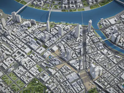 Ho Chi Minh Low-poly 3D model