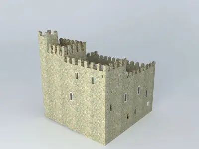 Castle La Bisbal Free 3D model