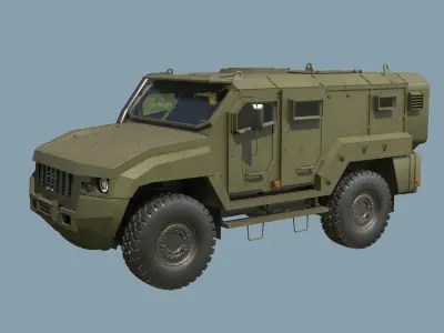 Kamaz VDV Typhoon K-53949 3D model
