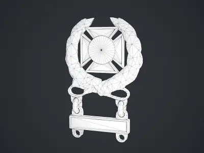 Marksmanship Expert Badge Low-poly 3D model