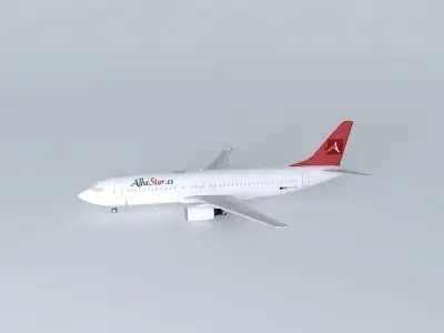 AlbaStar Airlines Boeing 737 400 Free 3D model