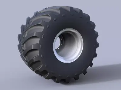 Monster truck wheel 3D model
