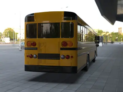 Blue Bird All American 2010 3D model