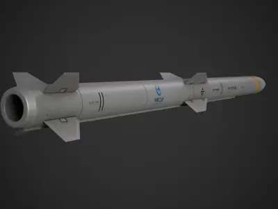 PL-15 AA Missile Low-poly 3D model