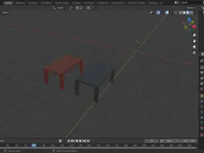 Furniture models Low-poly 3D model