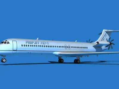 Boeing 7X7-1 Jet Fan V110 3D model