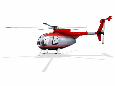 Low-poly Helicopter Low-poly 3D model