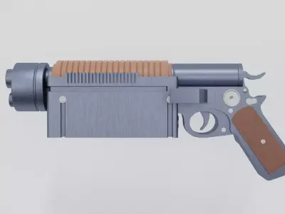 scifi guns K-16 Bryar 3D model