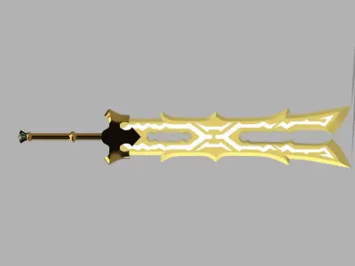 Great Thunderblade 3D printable model from legend of zelda  3D print model
