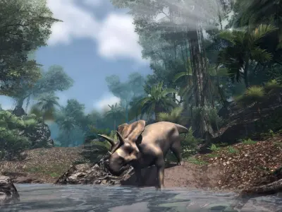 Pentaceratops Jurassic Dinosaur Low-poly 3D model