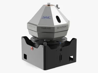 SAIC Marine Sensor Station with Cable Spool 3D model