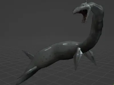 loch ness monster cryptid 3D model