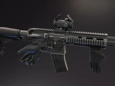 Helping Hands Attachments Low-poly 3D model