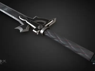 Elucidator Sword Art Online Low-poly 3D model