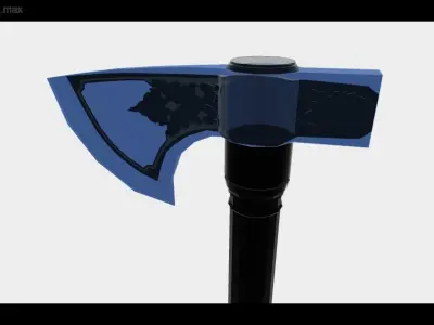 Tomahawk Axe Low-poly 3D model